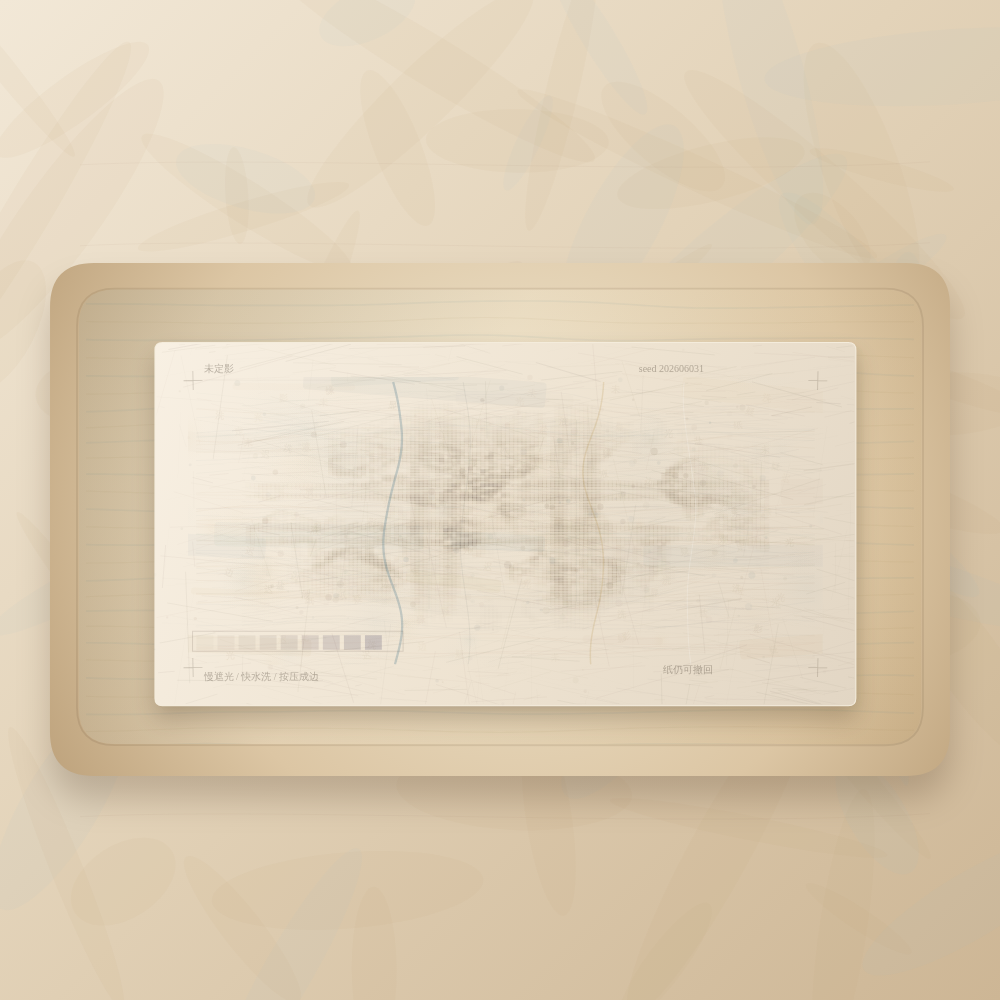 Still frame of generative artwork "The Hesitation of Development"