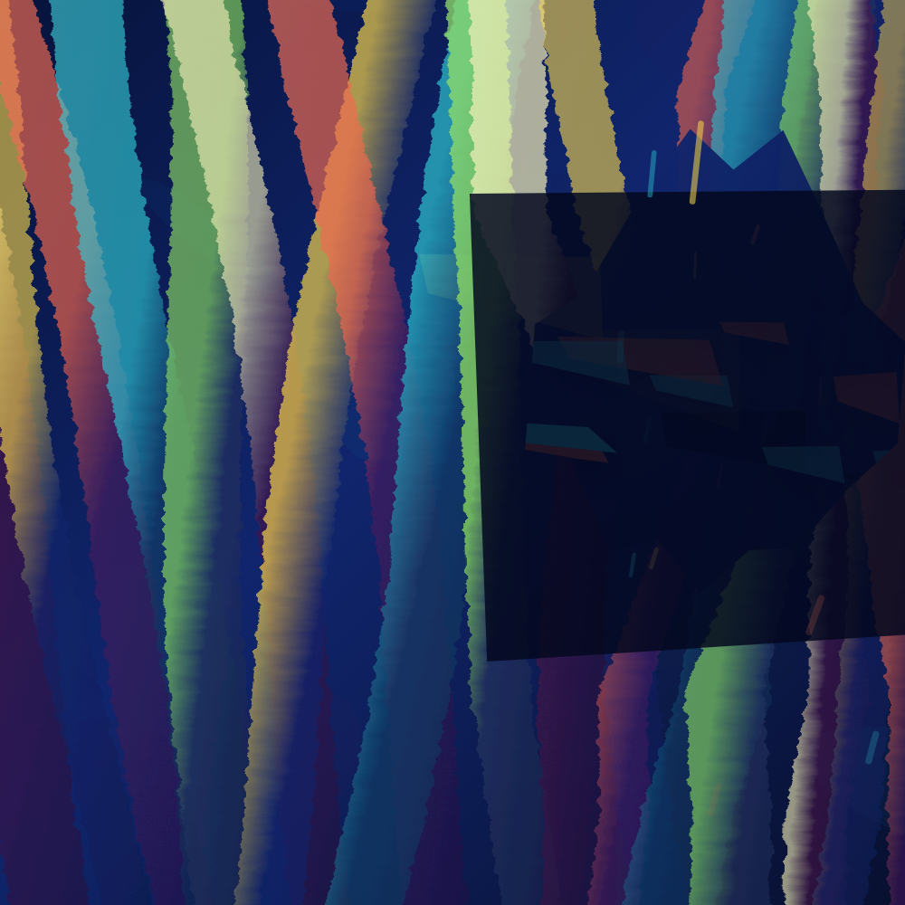 Still frame of generative artwork "The Misfolded Curtain"