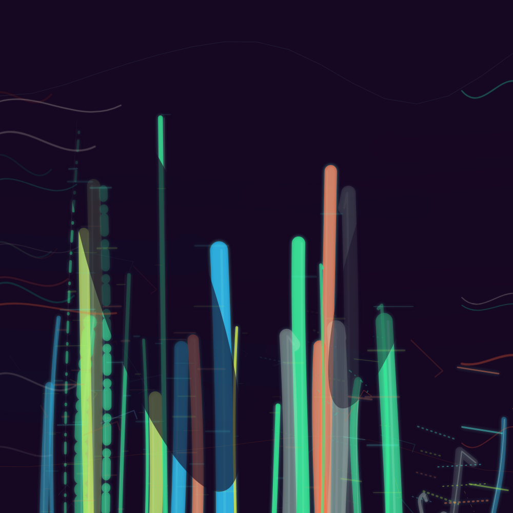 Still frame of generative artwork "井口沒有地面"