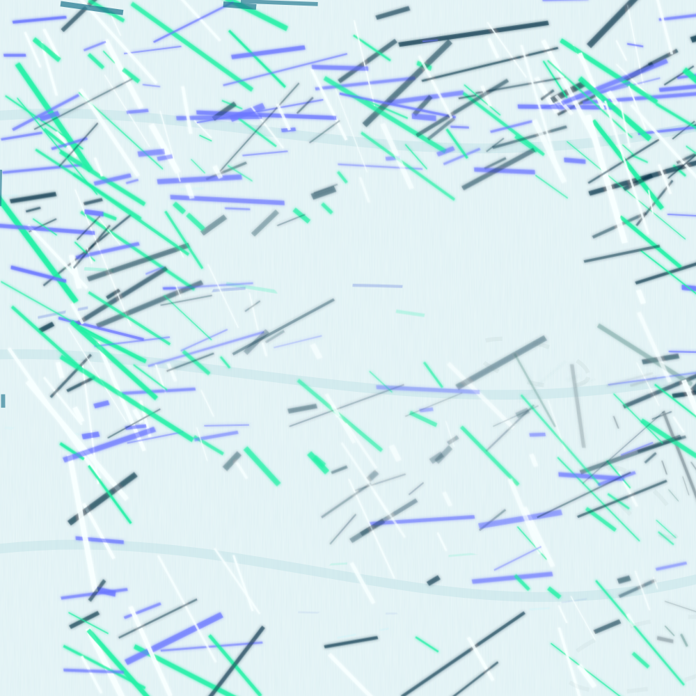 Still frame of generative artwork "側字不肯正面"