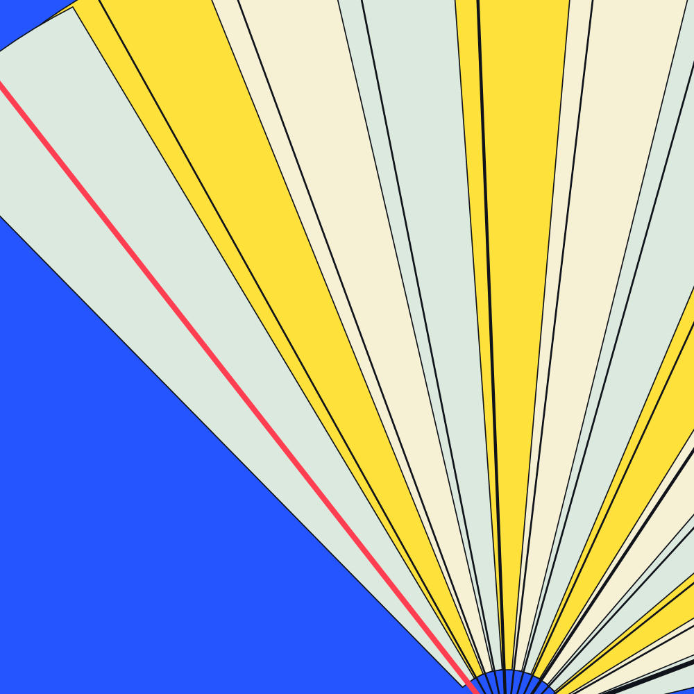 Still frame of generative artwork "把蓝色合起来"